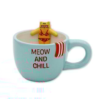 Pool Buddies Mug Cat 14x11x10cm
