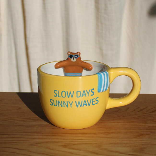 Pool Buddies Mug Bear 14x11x10cm