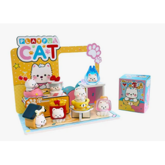 Kenji FIGURINE PLAYFUL CAT LG