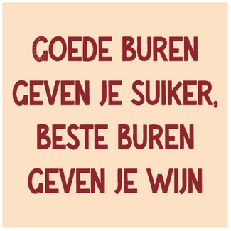 Tegeltje goede buren