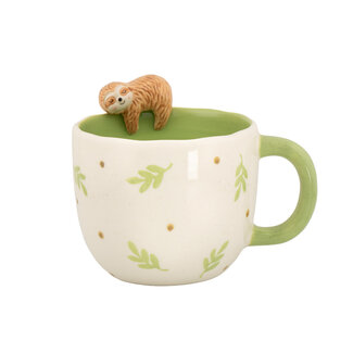 Peeking Sloth Mug 13x10x11cm