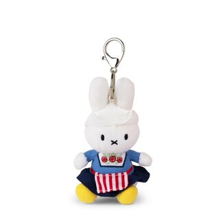 Bon Ton Toys Miffy Sleutelhanger Farmer's wife 10 cm | Nijntje | Pluche | Knuffel