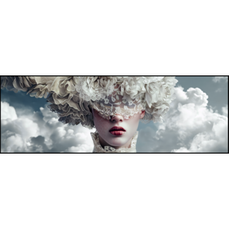 Artframe | Panorama | Abstract portret met decoratieve objecten | 160x55
