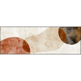 Artframe | Panorama | Minimalisme abstract boho en Japani kunstvormen | 160x55