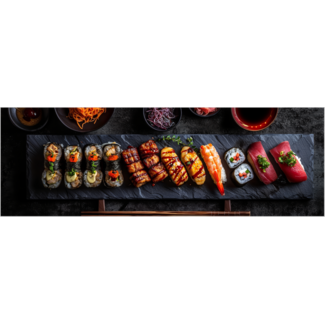 Artframe | Panorama | Japanse sushi fotografie | 160x55