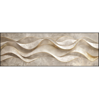 Artframe | Panorama | Beige abstracte kunst wind | 160x55