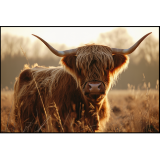 Artframe | Schotse hooglander in de vrije natuur | 75x50
