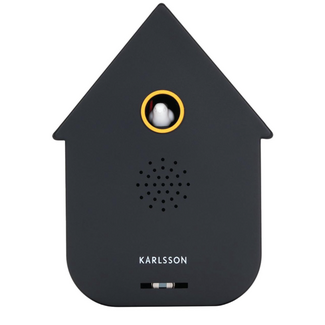 Soundbox Modern Cuckoo black 12x7.5x11.5cm