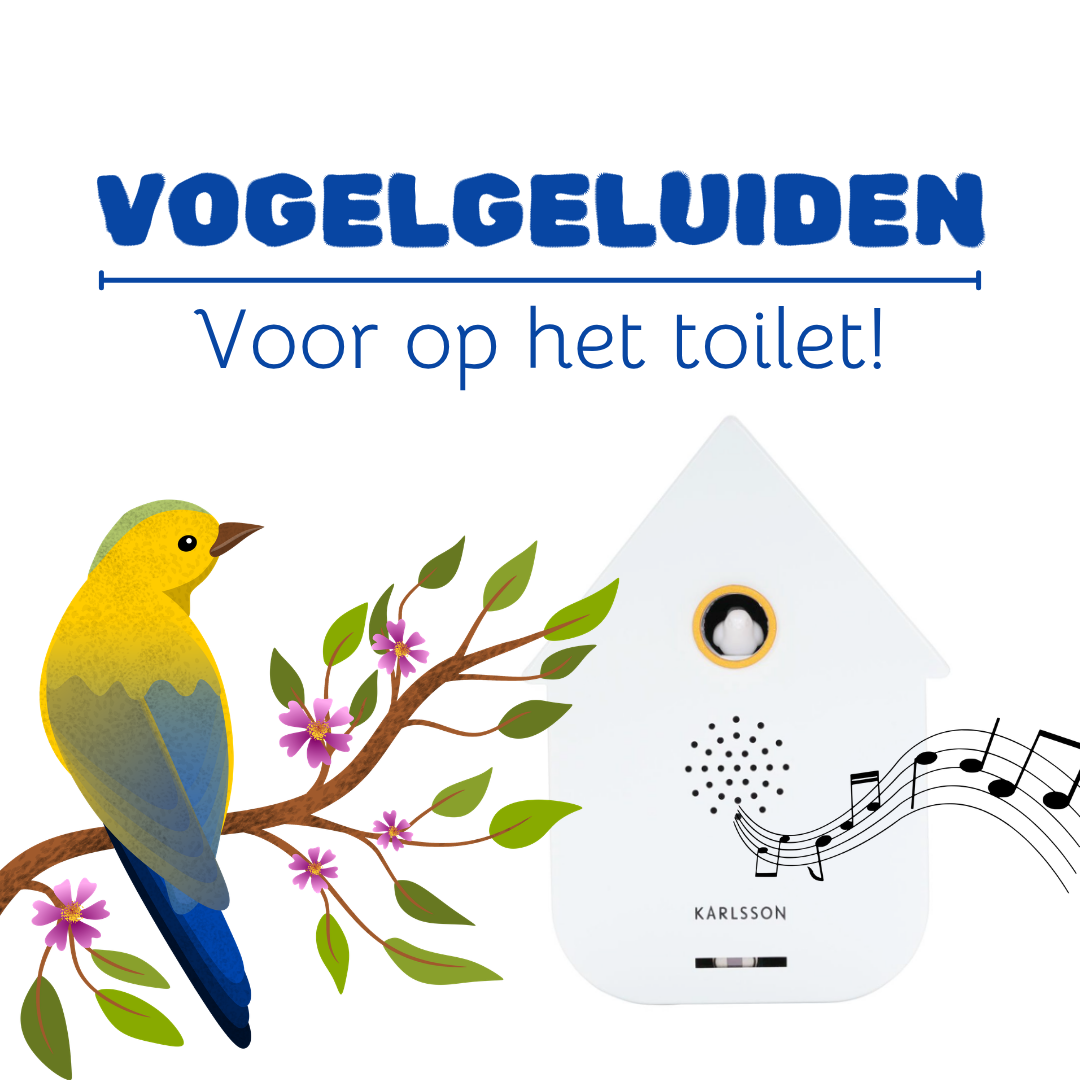 Vogelgeluiden op je toilet!