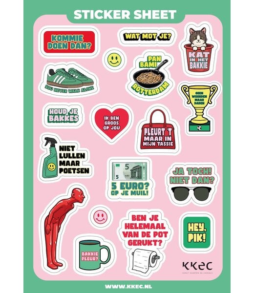 Studio Soph Stickervel Rotterdamse uitspraken | Stickers | Stickervel