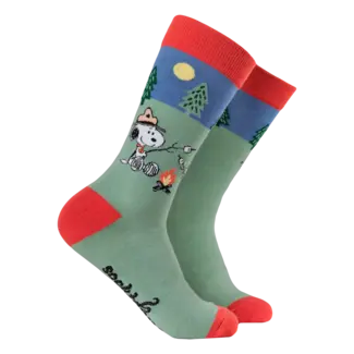 Sok Snoopy Happy Campers green 37-42