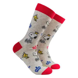 Sok Snoopy in Londen grey 37-42