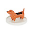 Balvi Ring holder Teckel brown ceramic