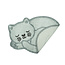 Sleeping Cat rug 60x43cm