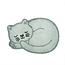 Sleeping Cat rug 60x43cm