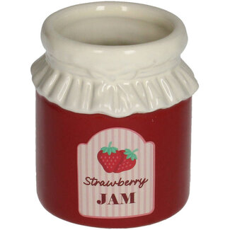 Plantenbakje Aardbeienjam Rood 8,5x8,5x9,7cm