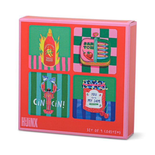 Coasters (Set of 4) The Foodie | Onderzetters | Hijinx