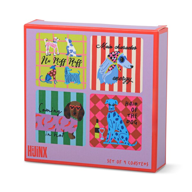 Coasters (Set of 4) The Dog Lover | Onderzetters | Hond | Hijinx