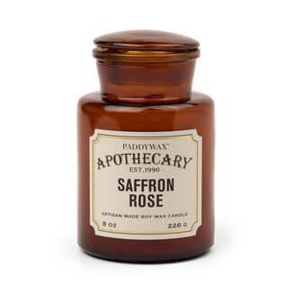 Apothecary Glass Jar Candle – Saffron Rose – Paddywax | Geurkaars | Apothekerspotje | Roos en saffraan