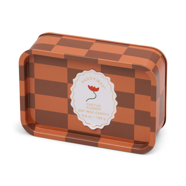Flower Printed Tin Candle – Cactus Flower van A Dopo | Geurkaars | Blikje | Bloem | Cactus