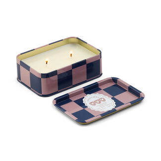 Hearts Printed Tin Candle – Rosewood Vanilla van A Dopo | Geurkaars | Blikje | Hart
