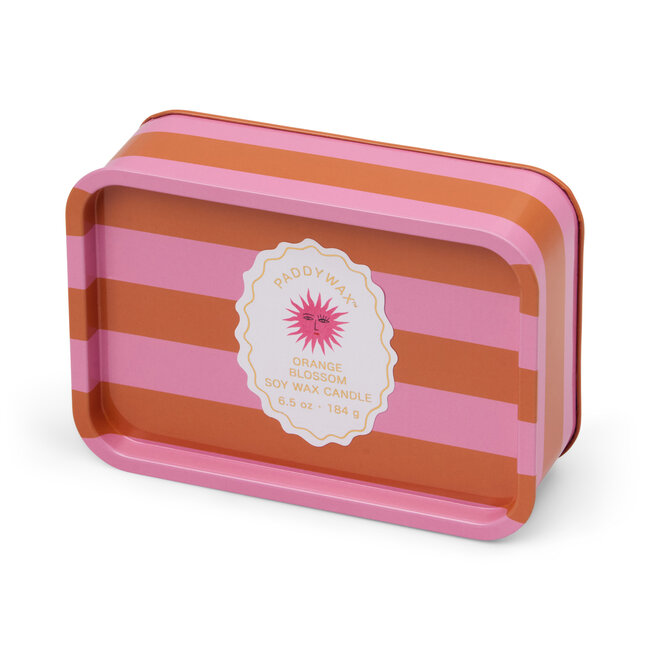 Sun Printed Tin Candle – Orange Blossom van A Dopo | Geurkaars | Blikje | Zon