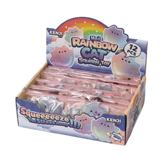 Kenji KOI SQUISHY CATS RAINBOW CAT | Squishies | Knijpfiguur | Knijpbaar speelgoed | Stress