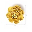 Chive Chive keramieken bloem | Buttercup Yellow Gay Paree Peony | Ceramic Decorative Flower