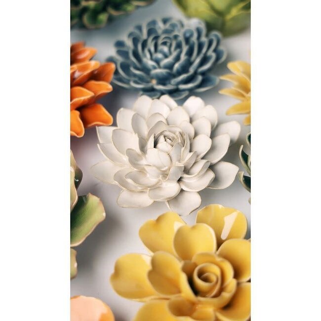Chive Chive keramieken bloem | Ivory Snowdrop | Ceramic Decorative Flower