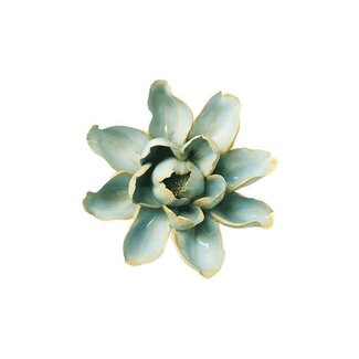 Chive Chive keramieken bloem | Robin's Egg Blue Aurora Water Lily | Ceramic Decorative Flower