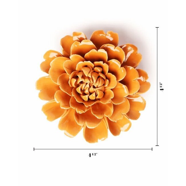 Chive Chive keramieken bloem | Orange Fiesta Marigold | Ceramic Decorative Flower