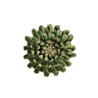 Chive Chive keramieken bloem | Jungle Green Pompom Mum | Ceramic Decorative Flower