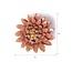 Chive Chive keramieken bloem | Rose Quartz Pink Strawflower | Ceramic Decorative Flower