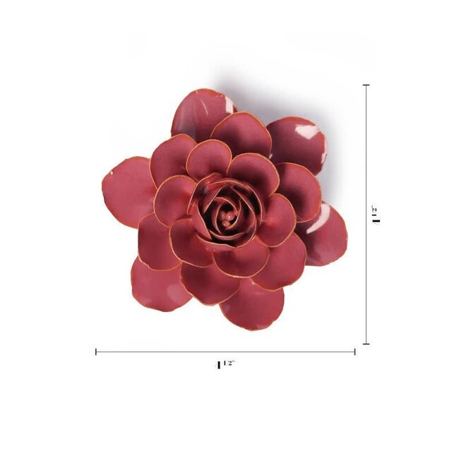 Chive Chive keramieken bloem | Blush Pink Begonia | Ceramic Decorative Flower