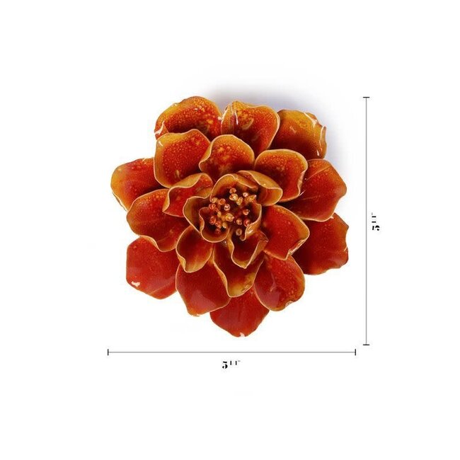 Chive Chive keramieken bloem | Orange Yellow Coreopsis | Ceramic Decorative Flower