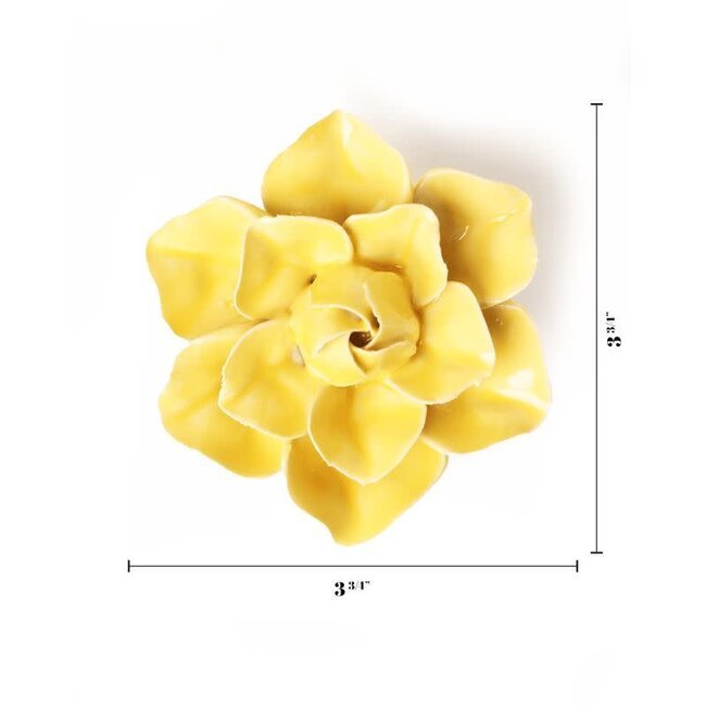 Chive Chive keramieken bloem | Buttercup Yellow Daffodil | Ceramic Decorative Flower