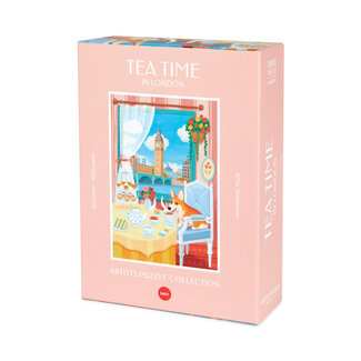 Balvi Puzzel Tea time In London 1000 pcs | Puzzle | Dog | Tea