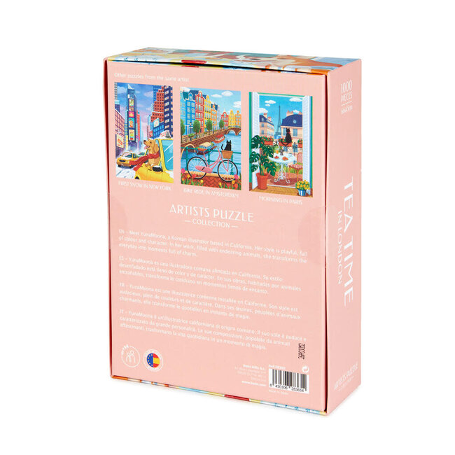 Balvi Puzzel Tea time In London 1000 pcs | Puzzle | Dog | Tea