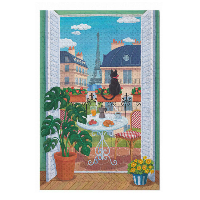 Balvi Puzzel Breakfast 1000 pcs | Puzzle | Parijs | Kat