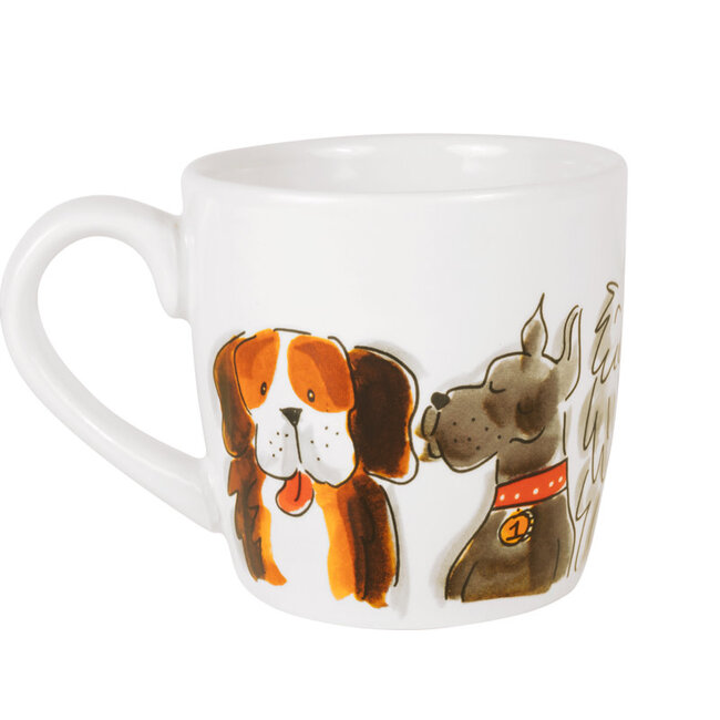 BLOND AMSTERDAM DIER: CAPPUCCINO BEKER O,5L DOGS MIX