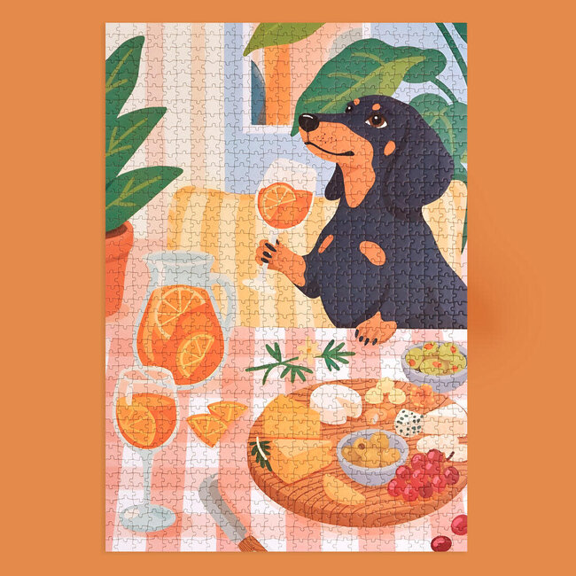 Balvi Puzzel Spritz Time 1000 pcs | Teckel | Puzzle