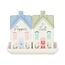 Zout en peperstel Huisjes | Pastel House Salt and Pepper Shakers