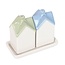Zout en peperstel Huisjes | Pastel House Salt and Pepper Shakers