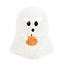 Ghost Shaped Tealight Candle Holder with Pumpkin | Halloween
