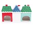 Theelicht en wierook kersthuisjes | Christmas Street Tealight and Incense Cone Holder