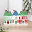 Theelicht en wierook kersthuisjes | Christmas Street Tealight and Incense Cone Holder