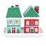 Zout en peperstel | Christmas House Salt and Pepper Shakers | Kerst huisjes