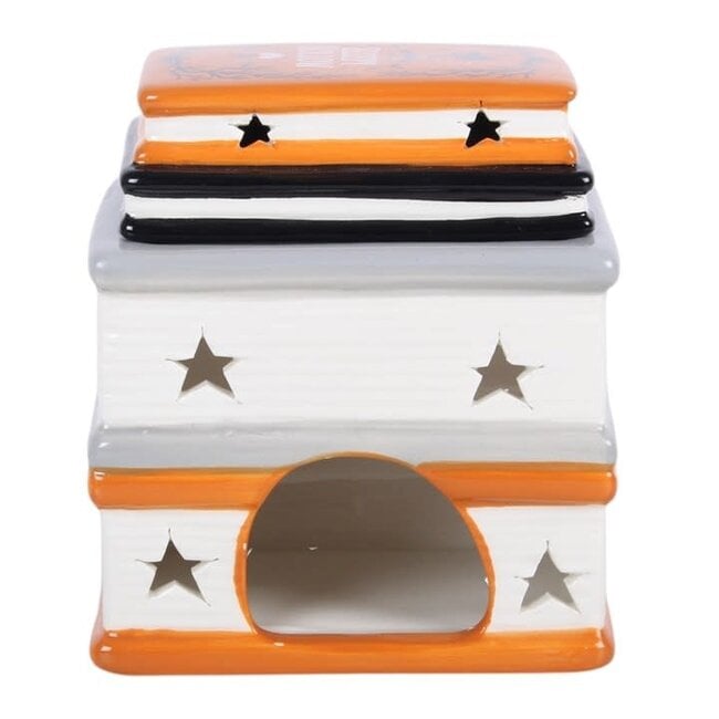 Haunted Library Book Stack Oil Burner and Wax Warmer | Halloween