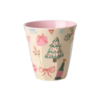 Beker | Melamine Cup | Xmas Galore print 400ml