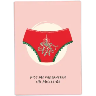 Christmas Kiss me underneath the mistletoe